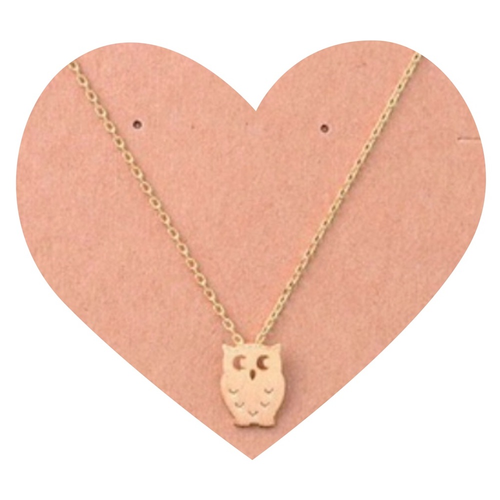 Gold Owl Necklace
